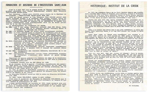 Histoire Saint Jean et La Croix